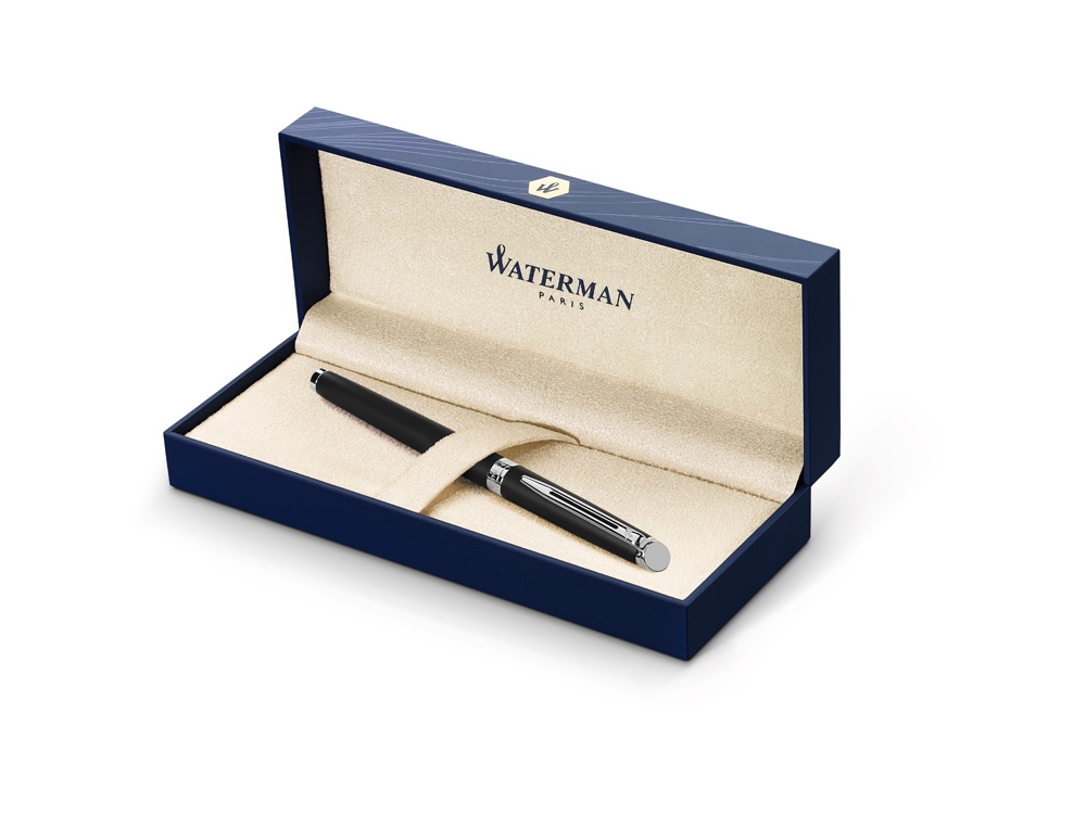Ручка перьевая Waterman Hemisphere Matt Black CT F, черный матовый/серебристый