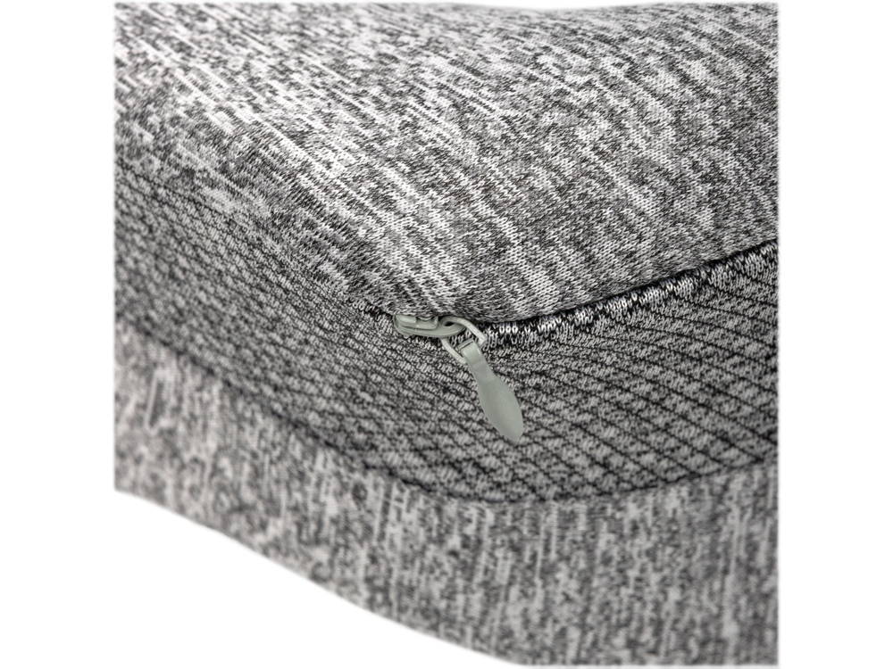 Подушка TORBER, дорожная, с эфектом памяти, серая, полиэстер, 20х27х10 см