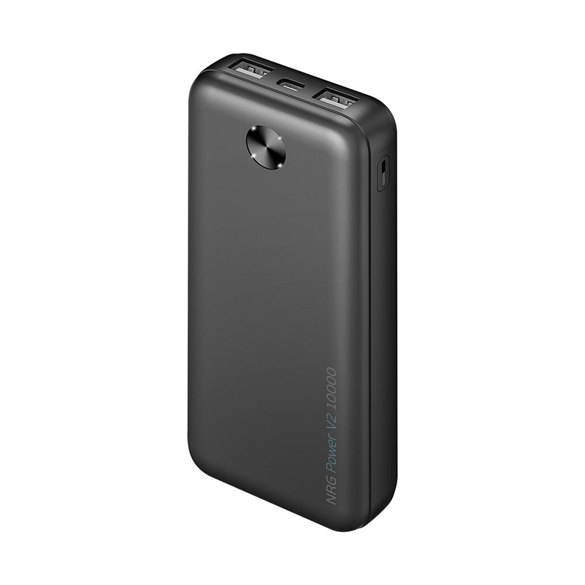 Внешний АКБ NRG Power V2 10000 мА-ч, 2A, 2xUSB, черный, Deppa