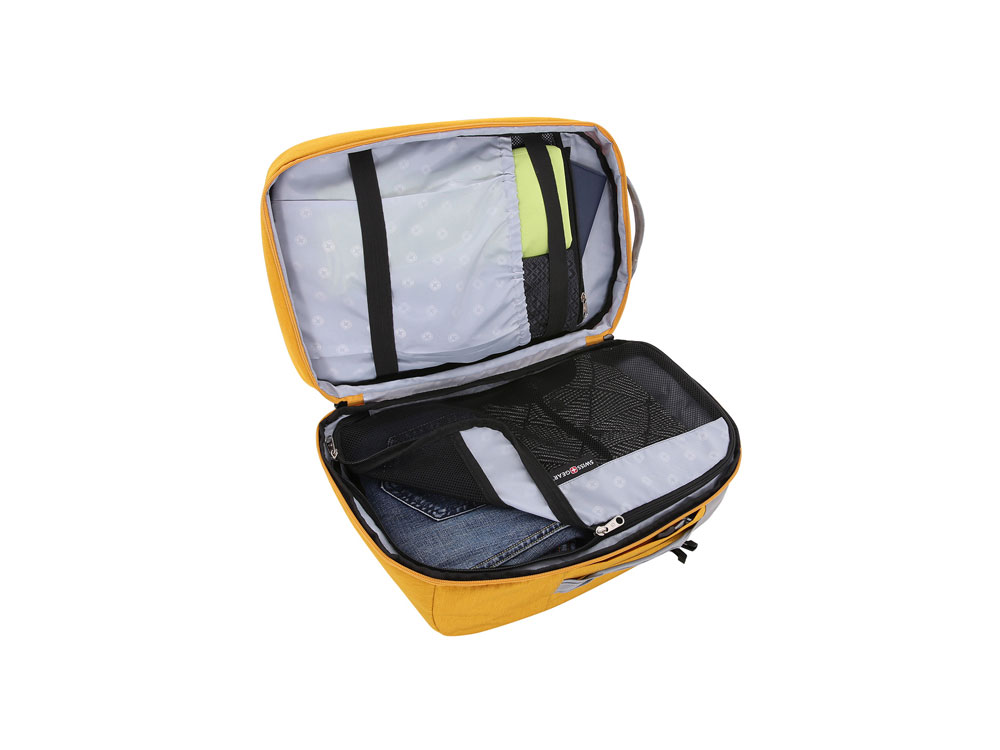 Рюкзак SWISSGEAR 15'', ткань Heather, 31x20x47 см, 29 л, желтый