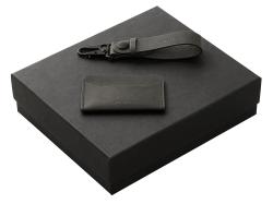 Подарочный набор Long River: картхолдер, ремешок для ключей, черная коробка Подарочный набор Long River: картхолдер, ремешок для ключей, черная коробка