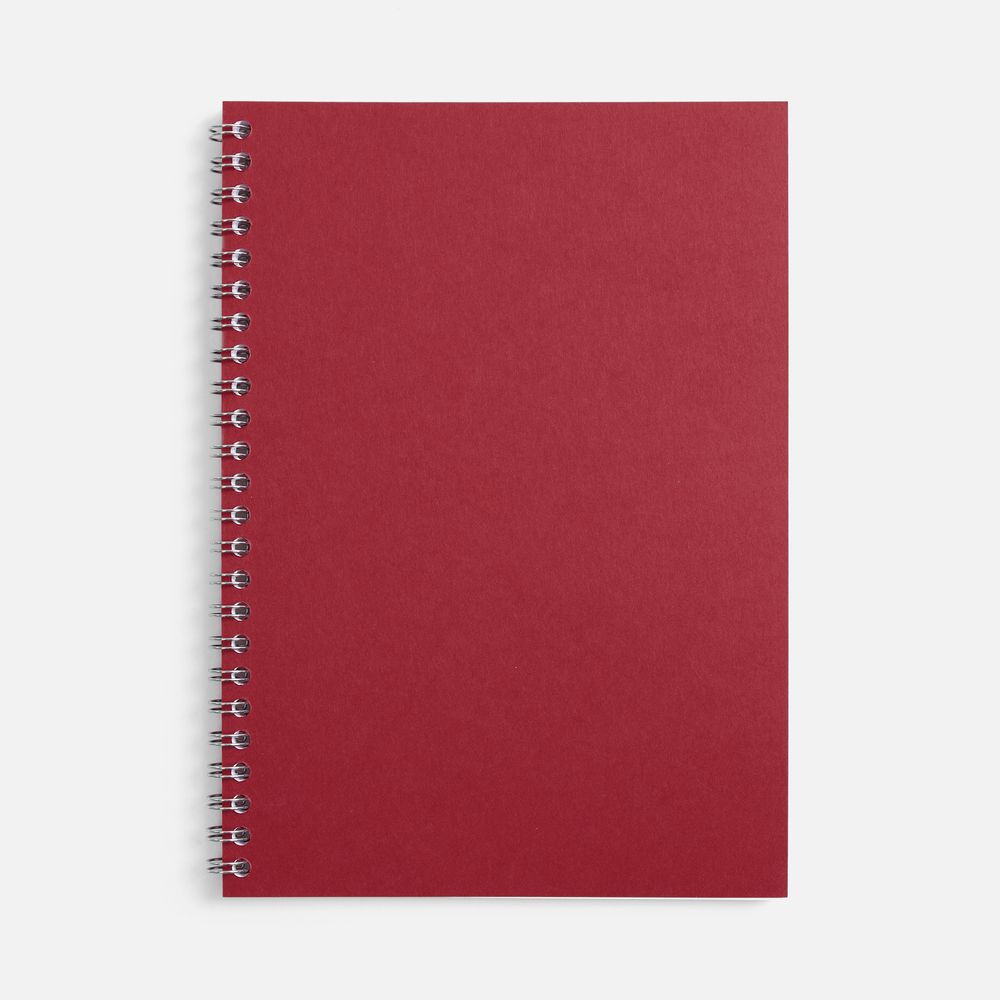 Блокнот Salvador в клетку, красный ver.2