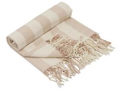 Плед Reglet, 130x150 см ( с учетом бахромы) 100% хлопок, бежевый Плед Reglet, 130x150 см ( с учетом бахромы) 100% хлопок, бежевый