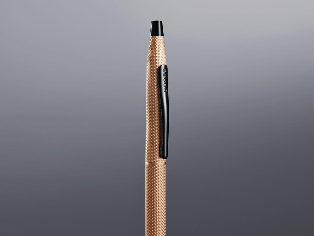 Шариковая ручка Cross Classic Century Brushed Rose Gold PVD, золотистый