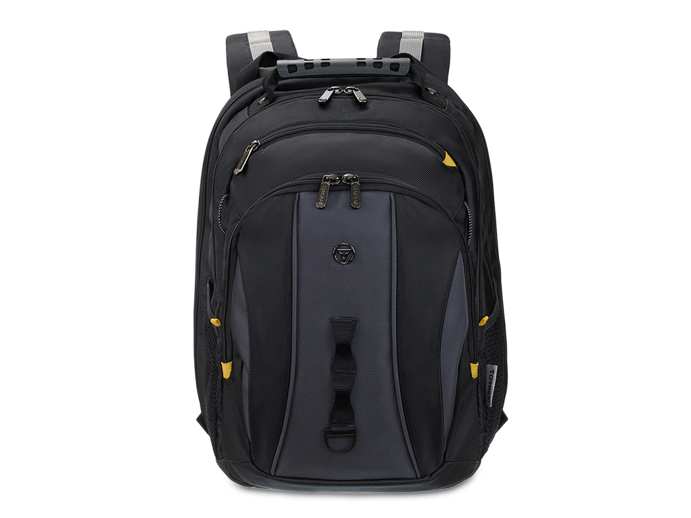 Рюкзак TORBER МЕГАПОЛИС с отделением для ноутбука 15.6, чёрный/серый, полиэстер, 37 х 17 х 45 см