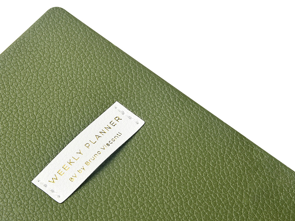 Еженедельник недатированный А6 Verde с нашивкой, зеленый Еженедельник недатированный А6 Verde с нашивкой, зеленый