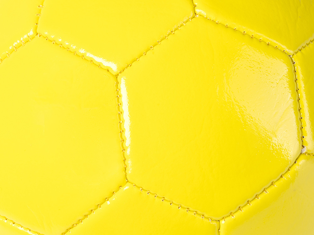 Футбольный мяч FABIO 2-го размера из искусственной кожи, желтый