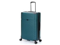 Чемодан TORBER Onego, зелёный, ABS-пластик, 79,5 х 51 х 29 см, 103 л