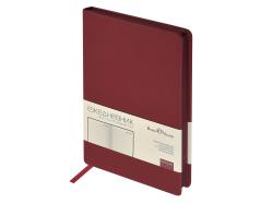 Ежедневник А5 Megapolis Color New soft-touch, бордовый