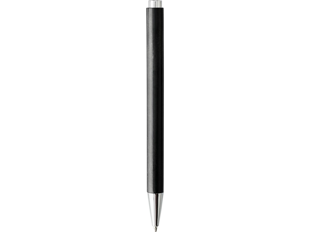 Шариковая ручка Tual из пшеничной соломы с кнопочным механизмом, черный