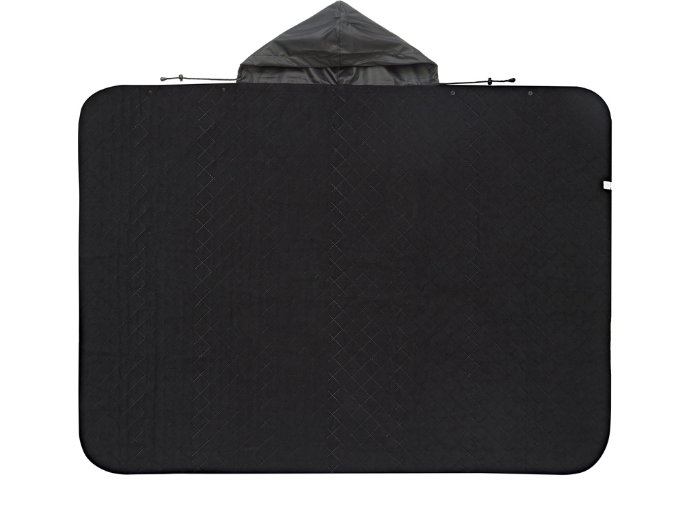 Пончо Cappy с капюшоном на липучке в мешке, черный