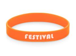 Силиконовый браслет Forest 202*12 мм, оранжевый