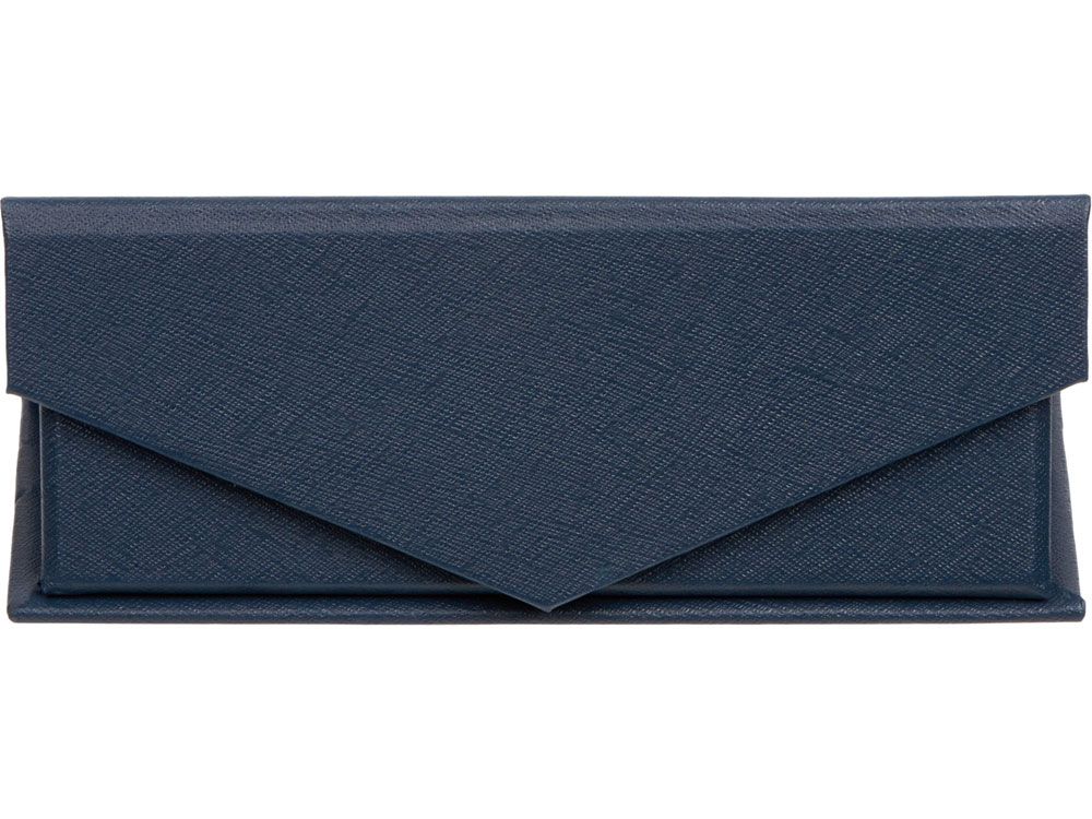 Подарочная коробка для флеш-карт треугольная, синий