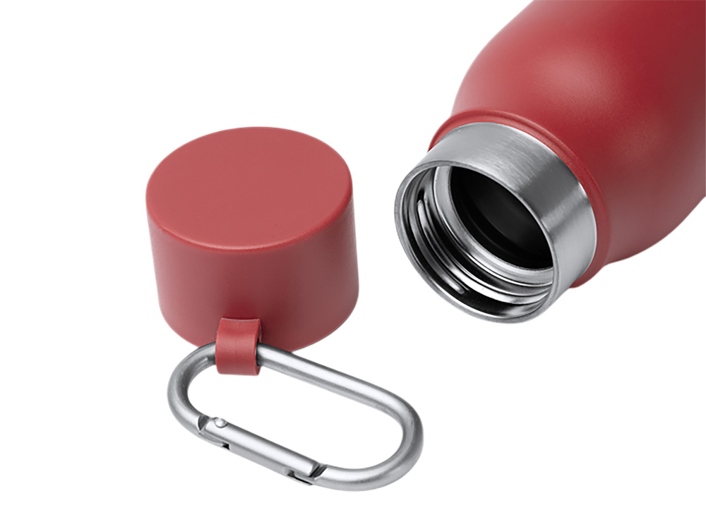 Термобутылка CUBEL/КЬЮБЕЛ с двойными стенками, темно-красный