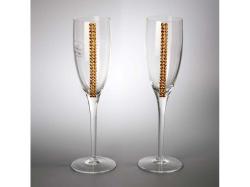 Бокалы для шампанского с кристаллами Swarovski Chinelli