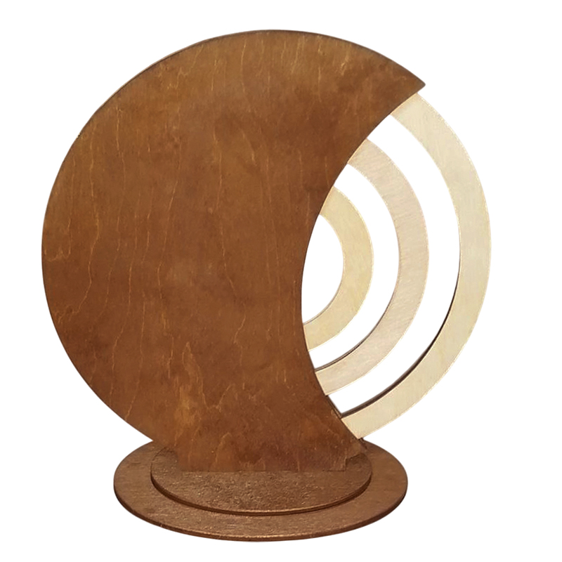 Вечный календарь из дерева Time коричневый