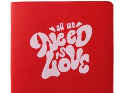 ЕЖЕДНЕВНИК недатированный А5- MEGAPOLIS FLEX QUATTRO (КРАСНЫЙ) с УФ-печатью