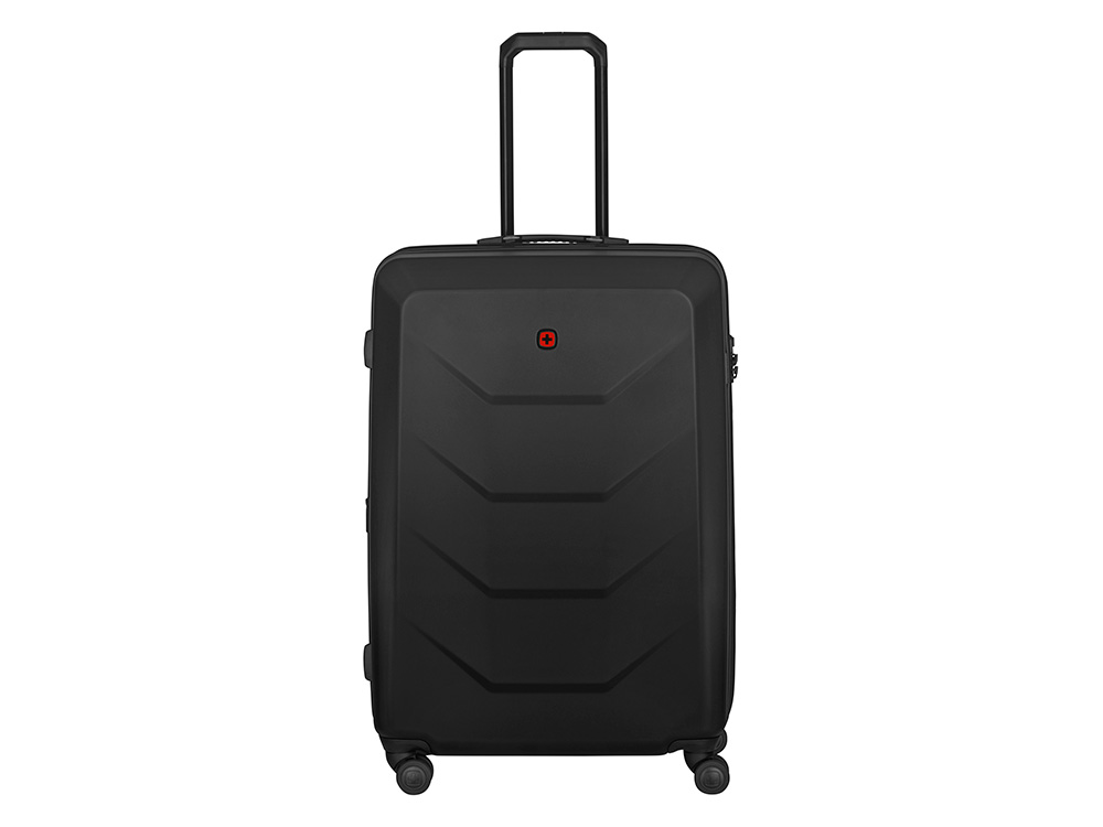 Чемодан WENGER Prymo, чёрный, большой, 52х76х30 см, 93 л, ABS+PC