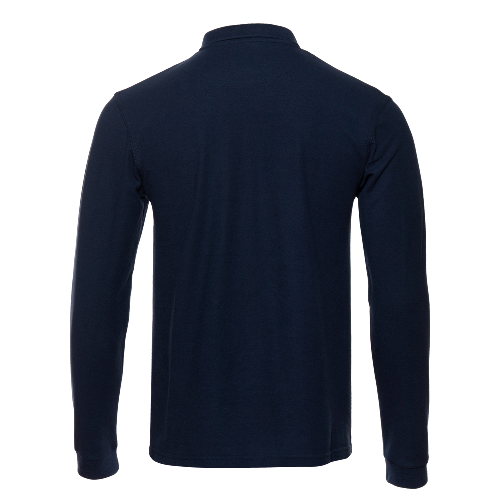 Рубашка поло мужская STAN длинный рукав хлопок/полиэстер 185, 04S