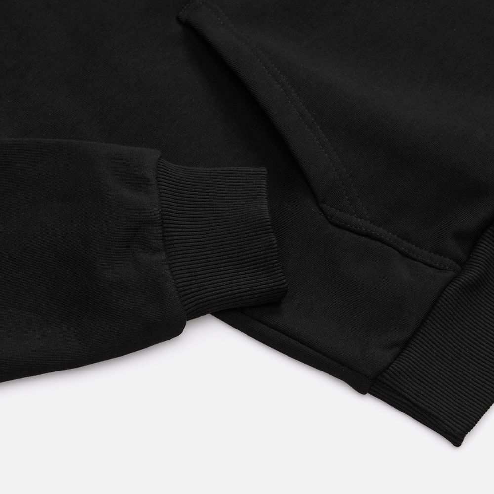 Толстовка унисекс оверсайз Sartoro, черная Толстовка унисекс оверсайз Sartoro, черная