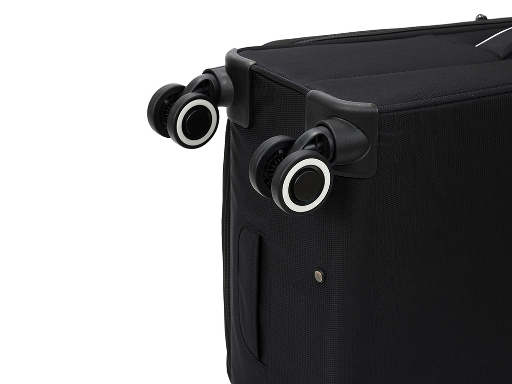 Чемодан TORBER НЕРО, чёрный, переработанный ПЭТ, 48 х 28 х 79 см, 90 л Чемодан TORBER НЕРО, чёрный, переработанный ПЭТ, 48 х 28 х 79 см, 90 л