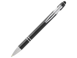 Kish шариковая ручка с серебристой отделкой - сплошной черный (синие чернила)