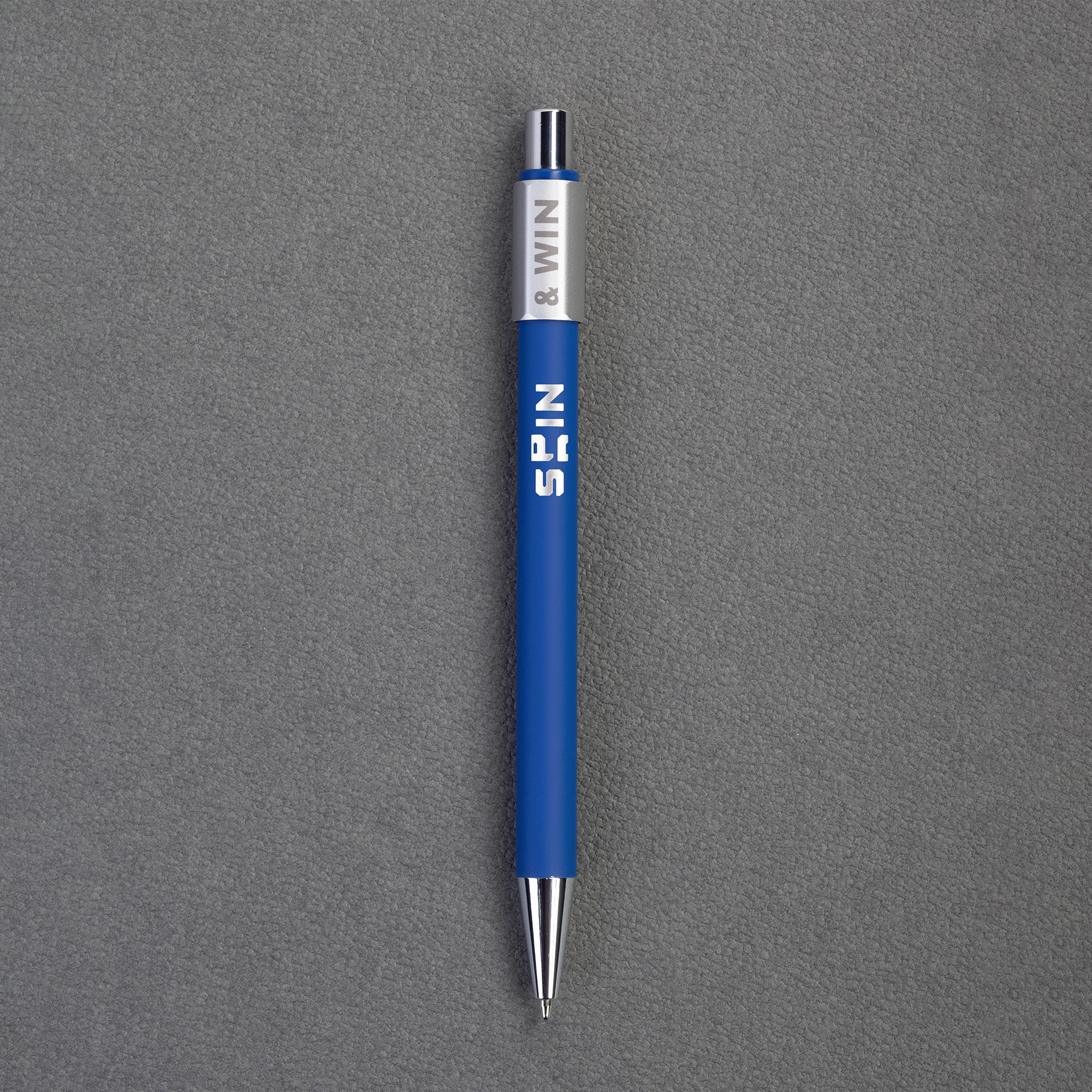 Ручка шариковая "Spin" с 6ти-гранным спиннером, покрытие soft touch