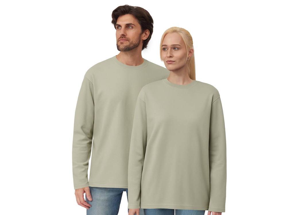 Футболка с длинным рукавом оверсайз Berlin унисекс оливковый