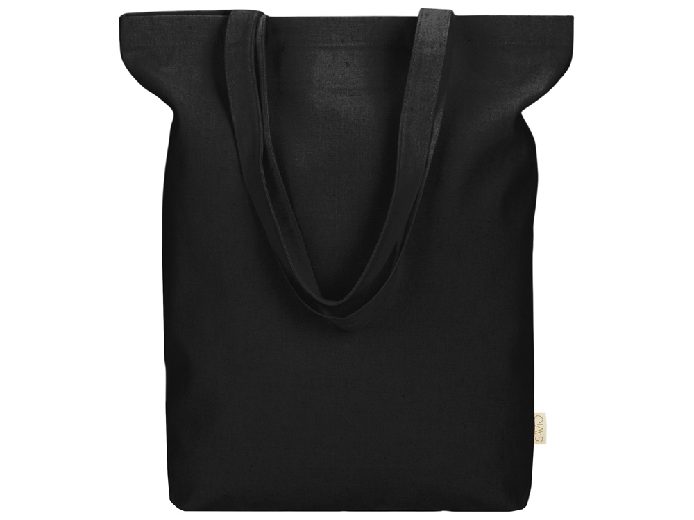 Сумка Fixy из переработанного хлопка с фиксирующей эластичной лентой, черный