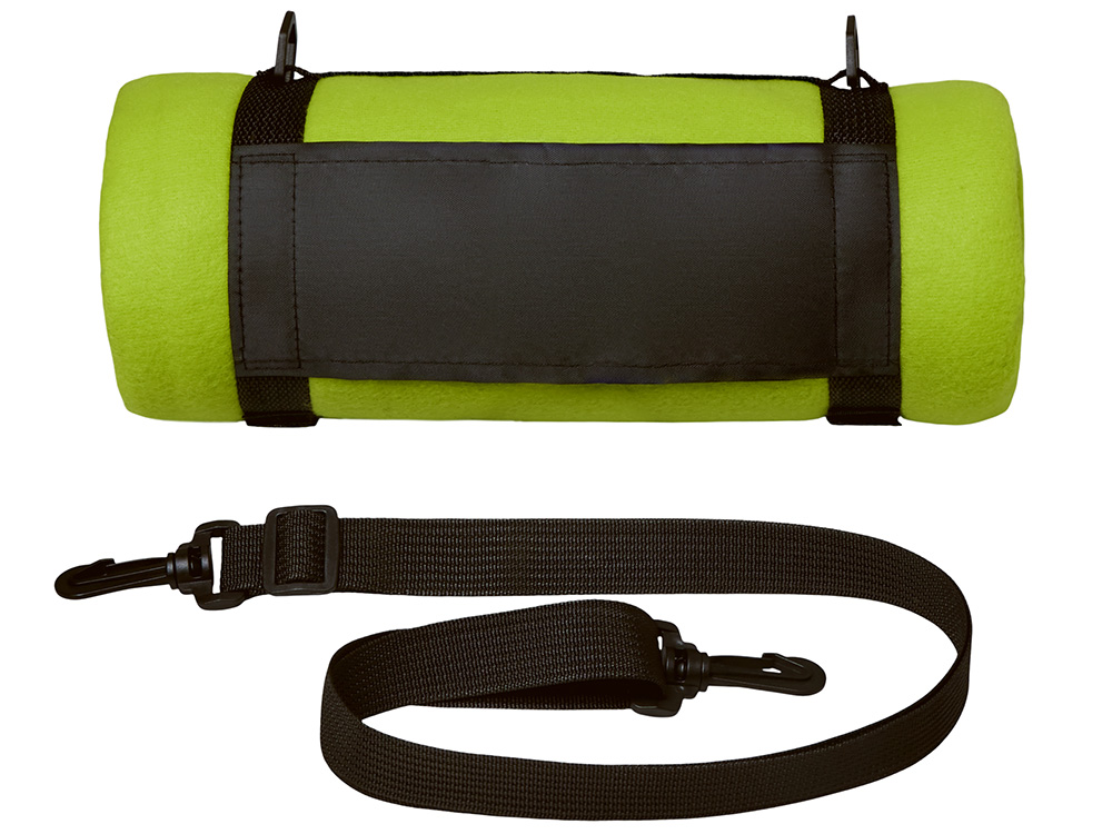 Плед Нежность с плечевым ремнем, зеленое яблоко