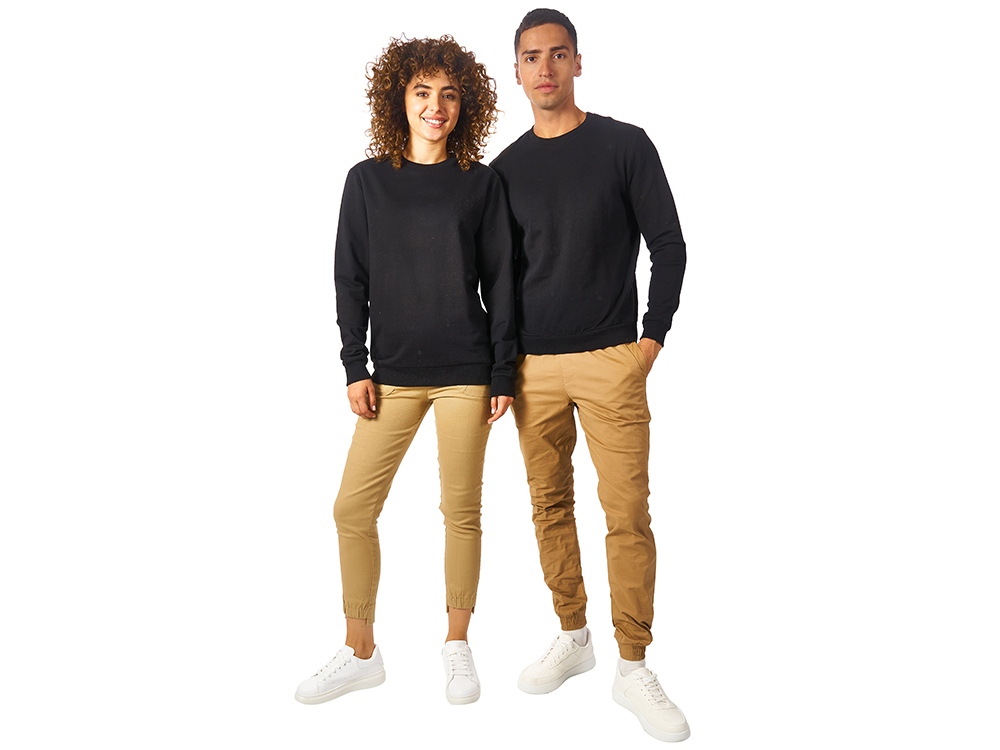 Свитшот Motion унисекс с начесом, черный Свитшот Motion унисекс с начесом, черный