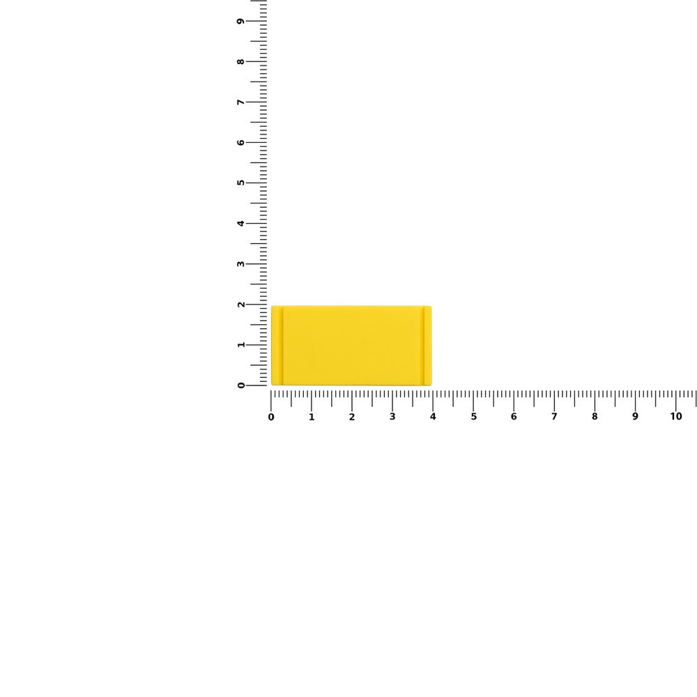 Лейбл из ПВХ Dzeta, XS, желтый