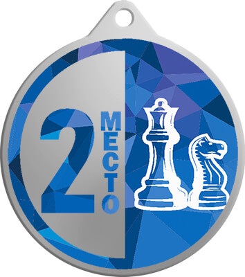 Медаль шахматы 2 место