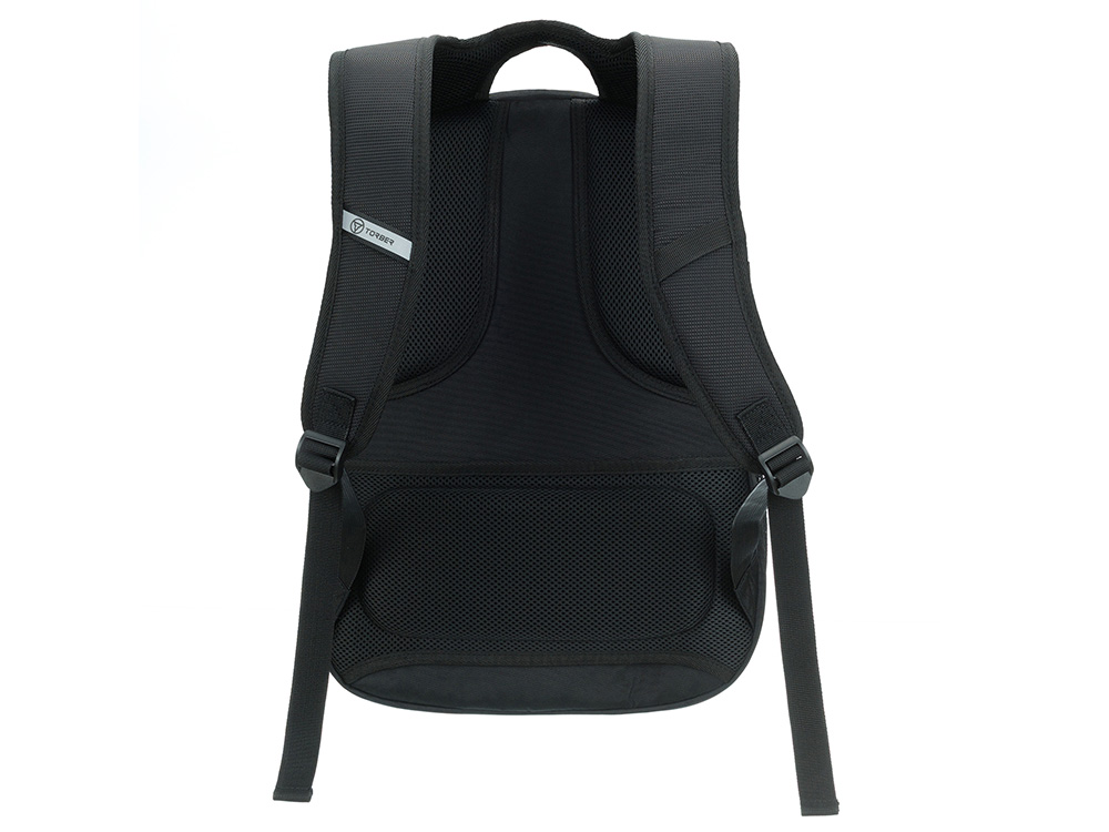 Рюкзак TORBER МЕГАПОЛИС с отделением для ноутбука 16, чёрный, полиэстер, 47 х 34 x 28 см