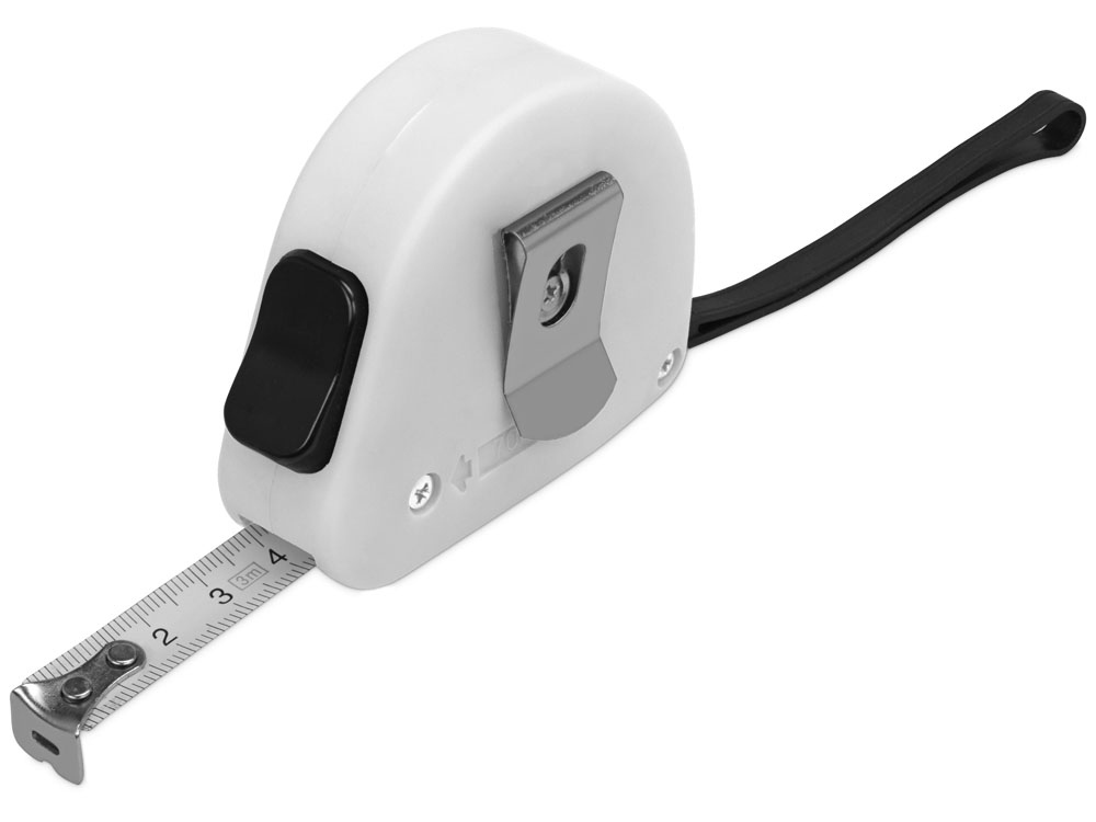 Рулетка 3м Meter, софт-тач, белый (Р) Рулетка 3м Meter, софт-тач, белый (Р)