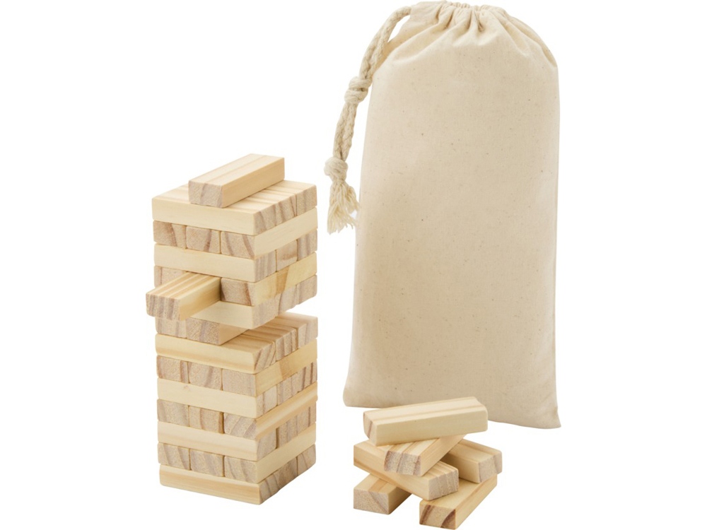 Jumble деревянная игра Падающая башня, натуральный
