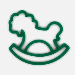 Подвеска «Лошадка-качалка», 3D-печать, зеленая Подвеска «Лошадка-качалка», 3D-печать, зеленая