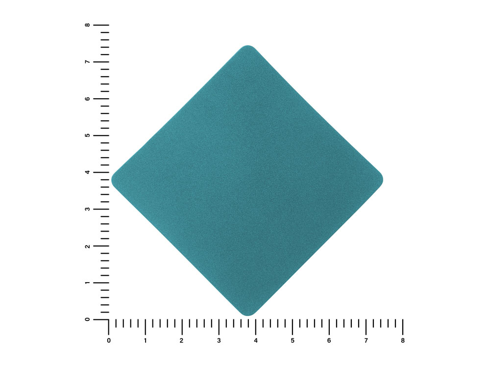 ПАТЧ РОМБ nubuk (голубой) 7,6 х 7,6 см
