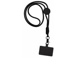 Ремешок на шею для телефона Нэко, черный Ремешок на шею для телефона Нэко, черный