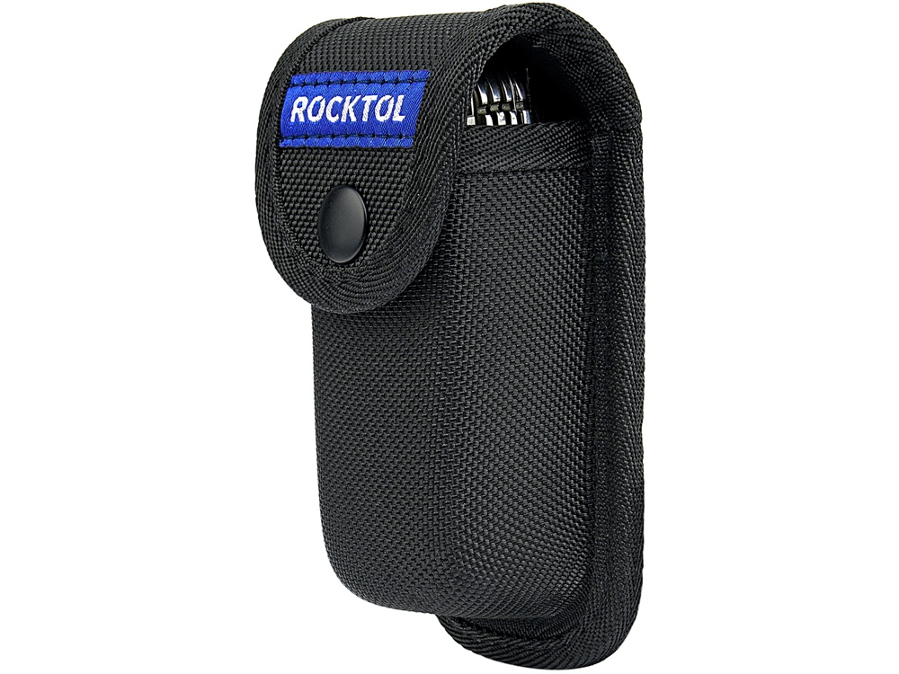 Мультитул Rocktol 21 в 1 с пружинными плоскогубцами, нержавеющая сталь, нейлоновый чехол