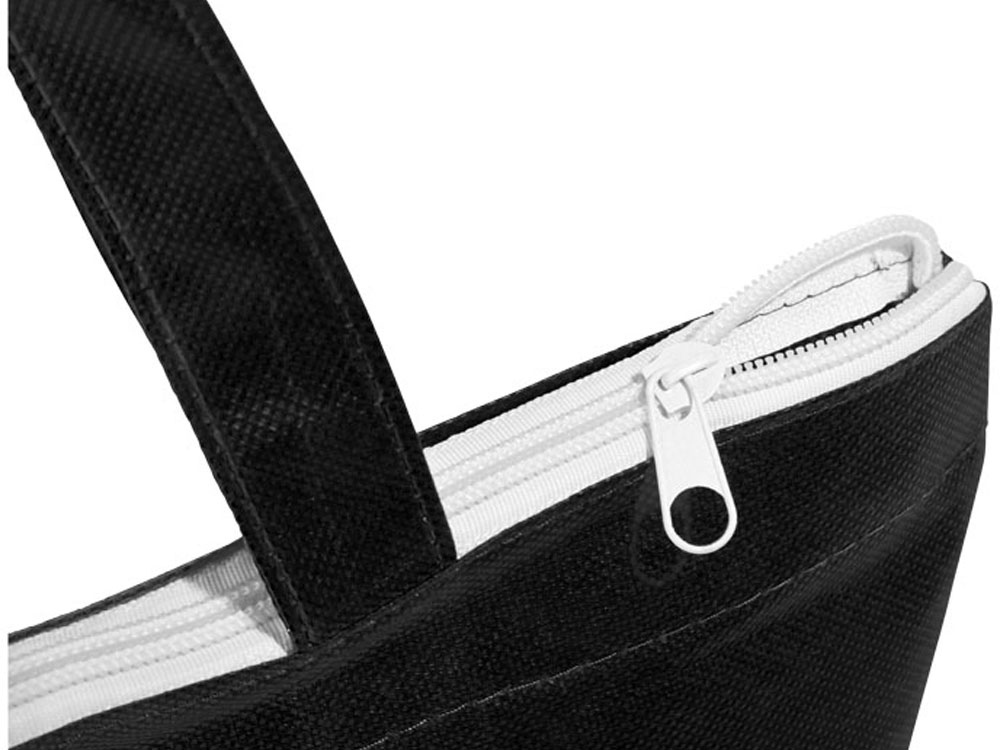 Нетканая сумка-тоут Privy с короткими ручками и застежкой-молнией