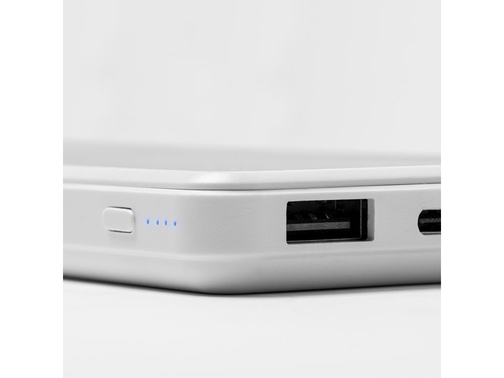 Внешний аккумулятор DILBAR, 8000 мАч, серый