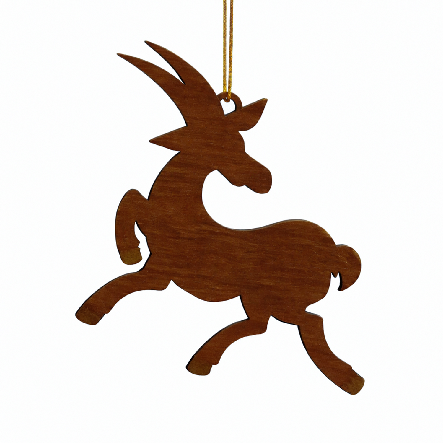 Ёлочная игрушка Коза (красный с золотом) Ёлочная игрушка Коза (красный с золотом)