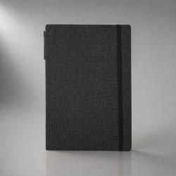 Блокнот с ручкой и набором стикеров А5 Write and stick, черный