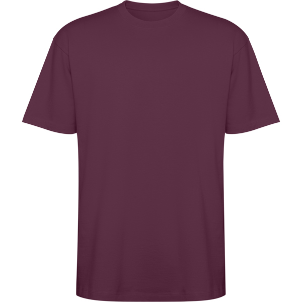 Футболка оверсайз BULL, СЛИВОВО-КРАСНЫЙ M