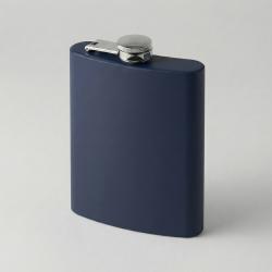 Фляжка 240 мл Remarque soft touch, 304 сталь, синий (Р)