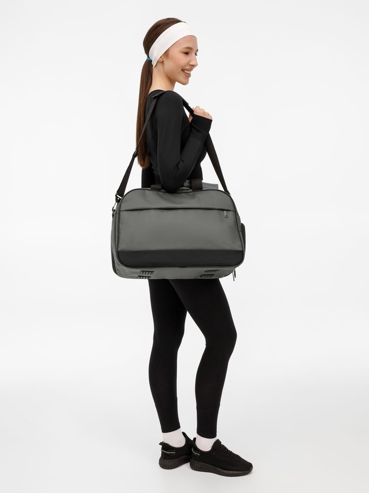 Спортивная сумка Atlantes, серая с черным