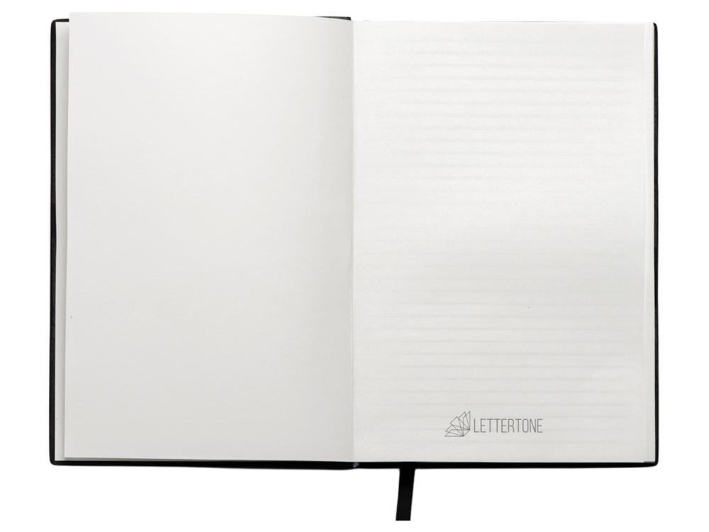 Набор блокнот в гибкой обложке А5 и металлическая шариковая ручка Nabokov, черный