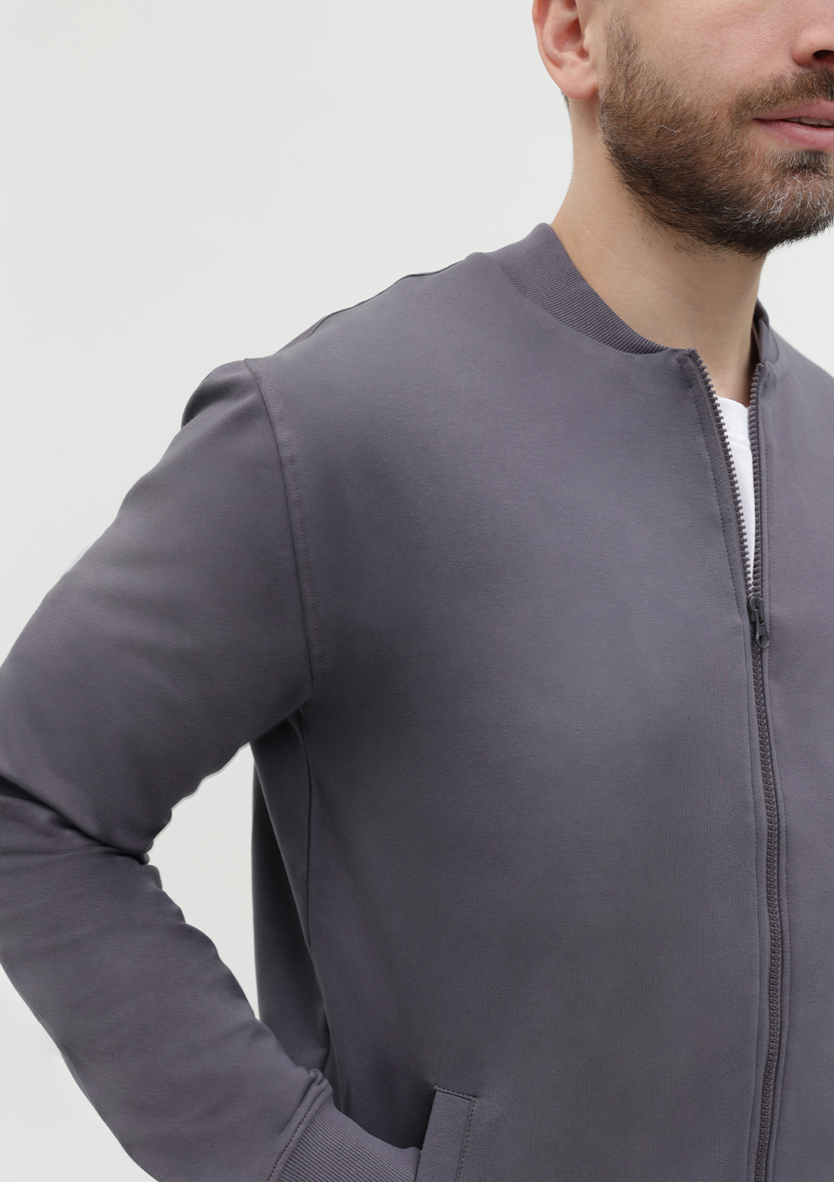 Толстовка унисекс STAN на молнии футер без начёса 245, 65N