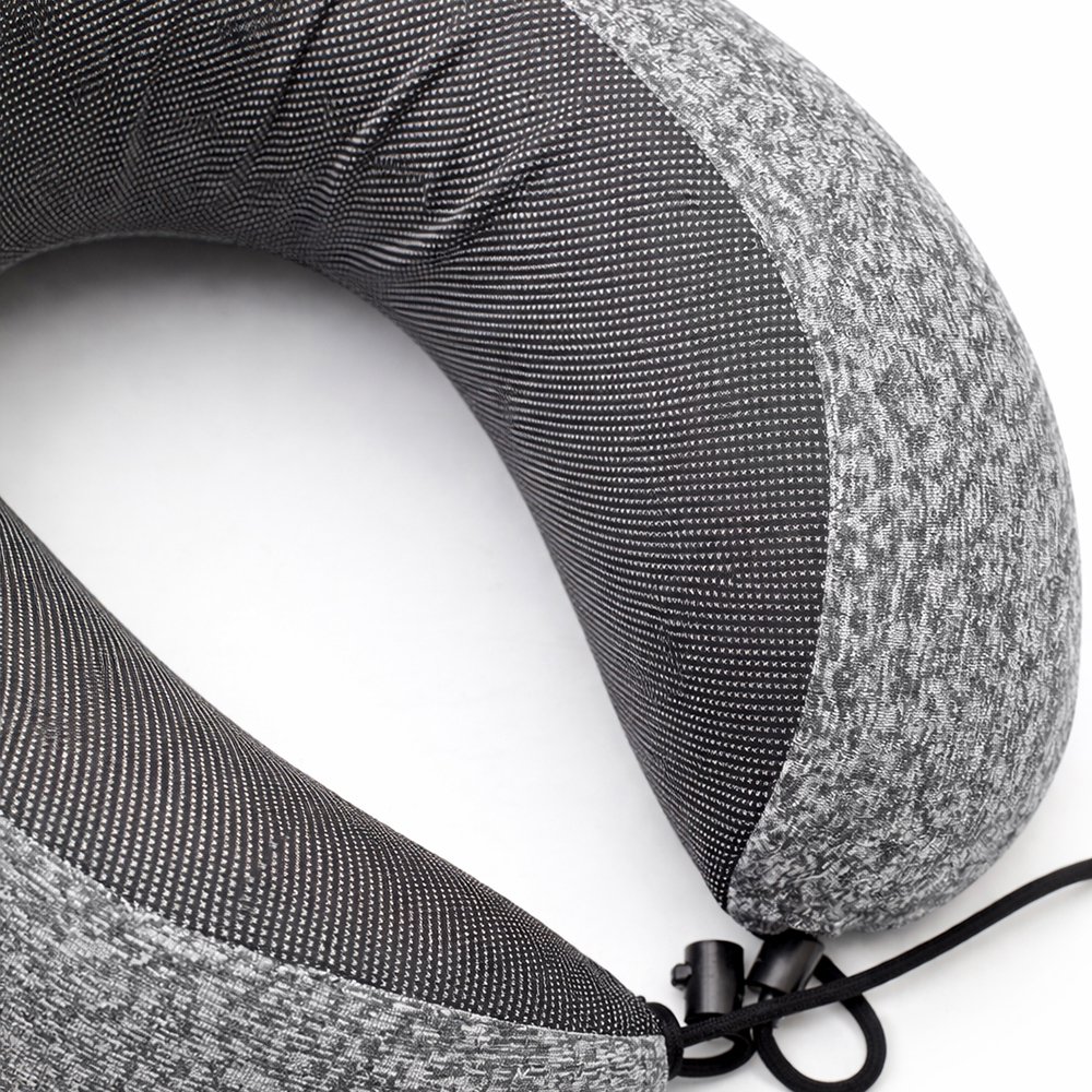 Подушка для путешествий с капюшоном Shon, тёмно-серая
